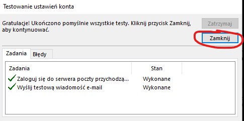 Outlook 2016 - przykładowy ekran 7